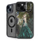 Woman with Peacocks by Nene Thomas iPhone 15 Kickstand Case